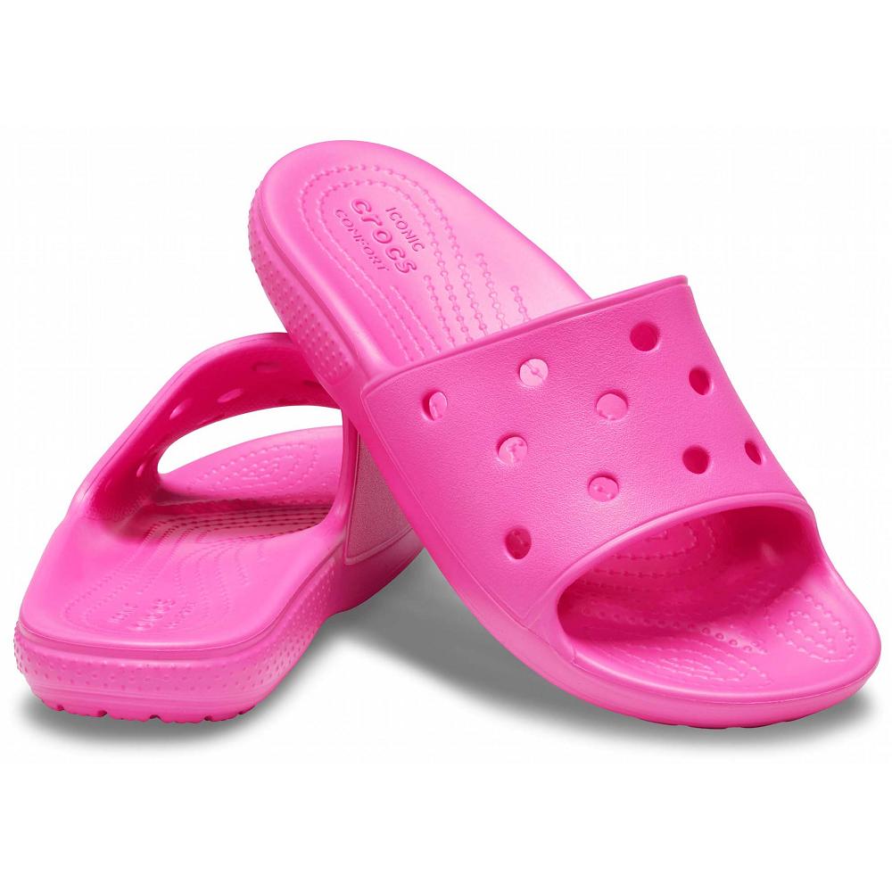 Pink Girls' Crocs Classic Slide Sandals | NZ 1608CTVE